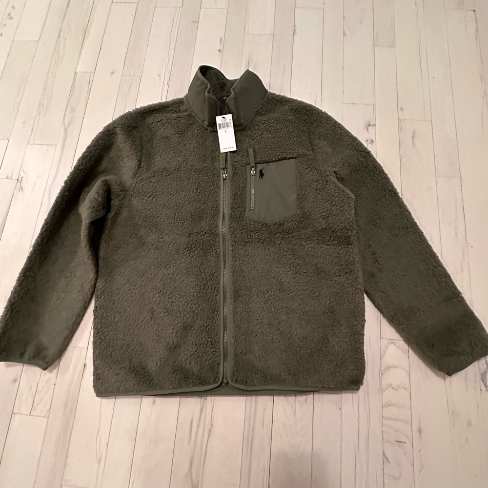 Brand New polo Hybrid fleece Army jacket